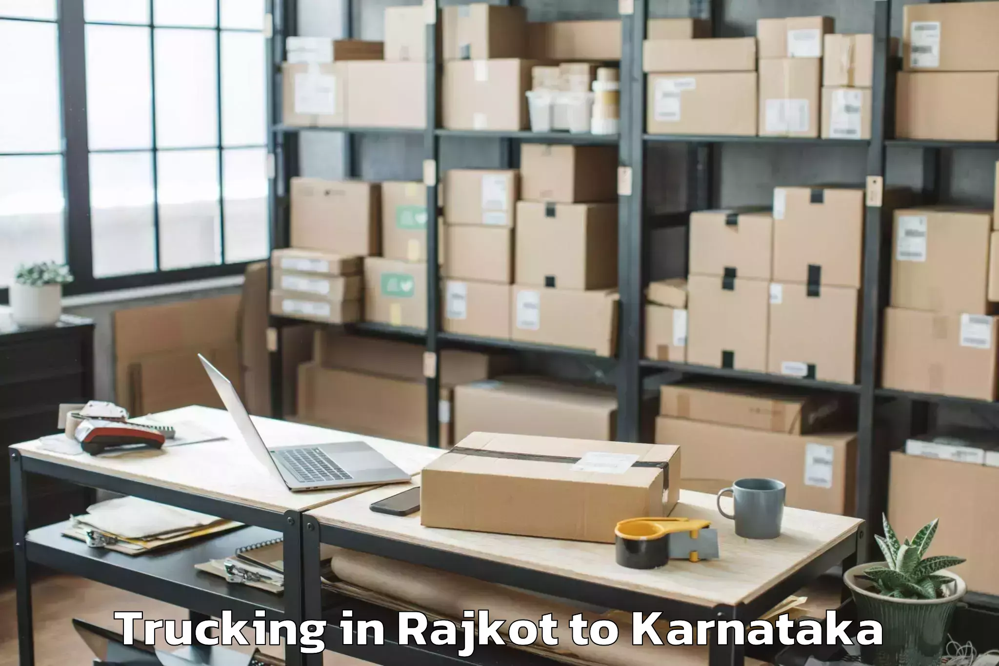 Easy Rajkot to Chikkaballapur Trucking Booking